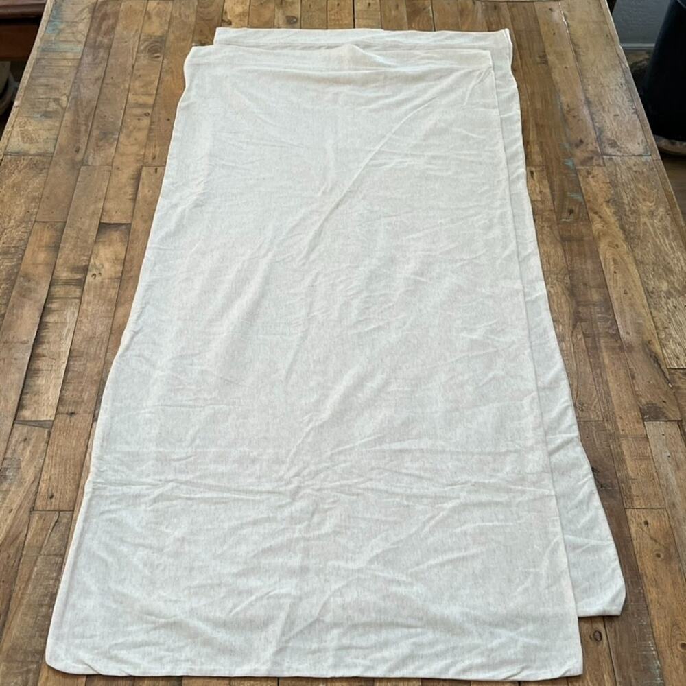 Room Essentials Jersey Pillowcase Set of 2 Cotton Blend Cream Color